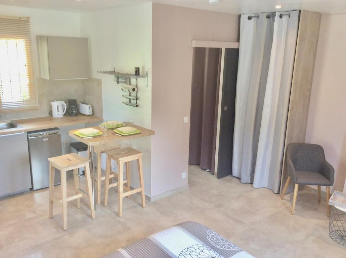 Studio Pied Village Eze - Dans Villa Recente - Parking Gratuit Экстерьер фото